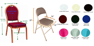 chair cover sizes